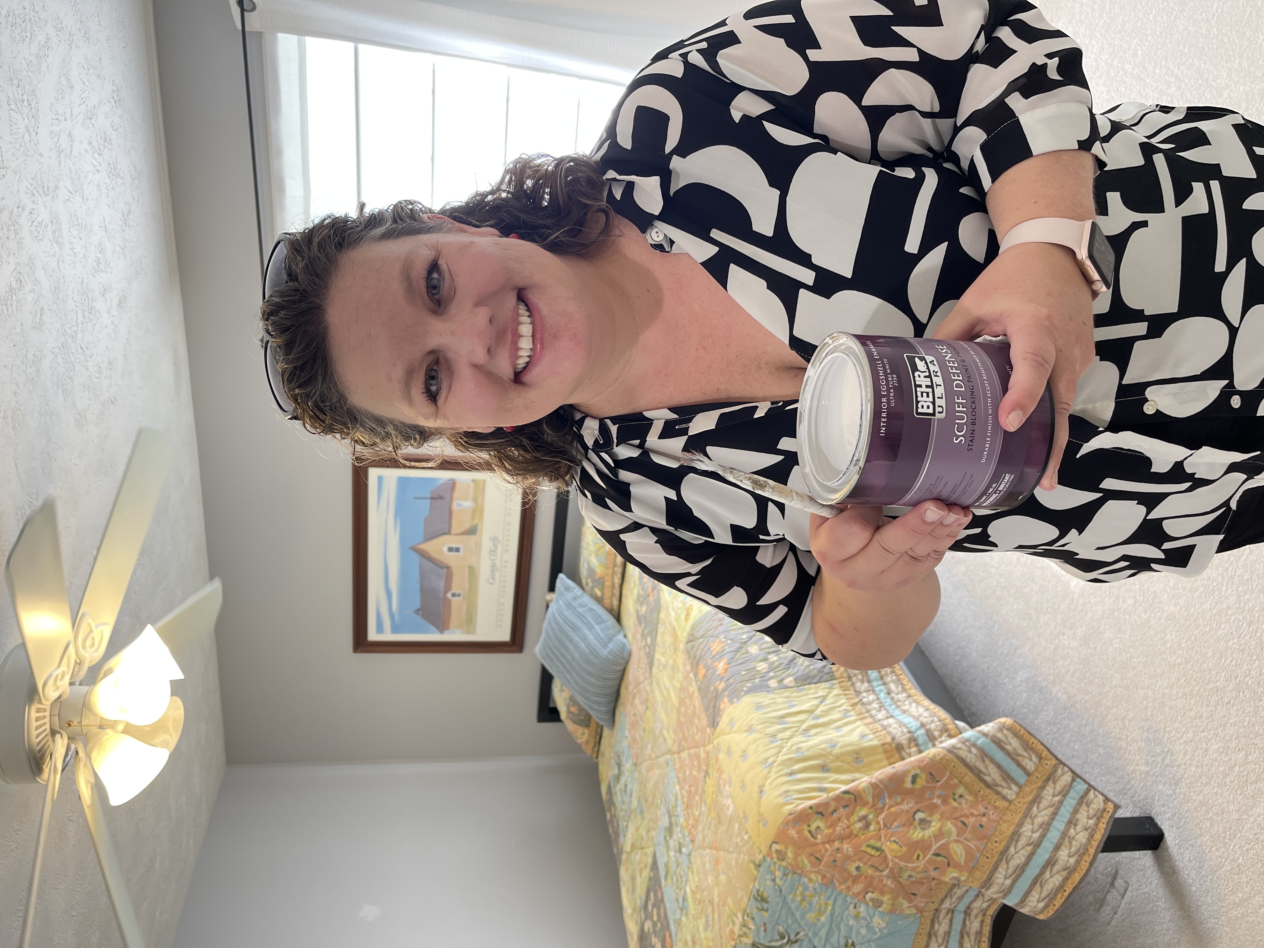 Lucinda Miller getting hands-on to prepare a listing
