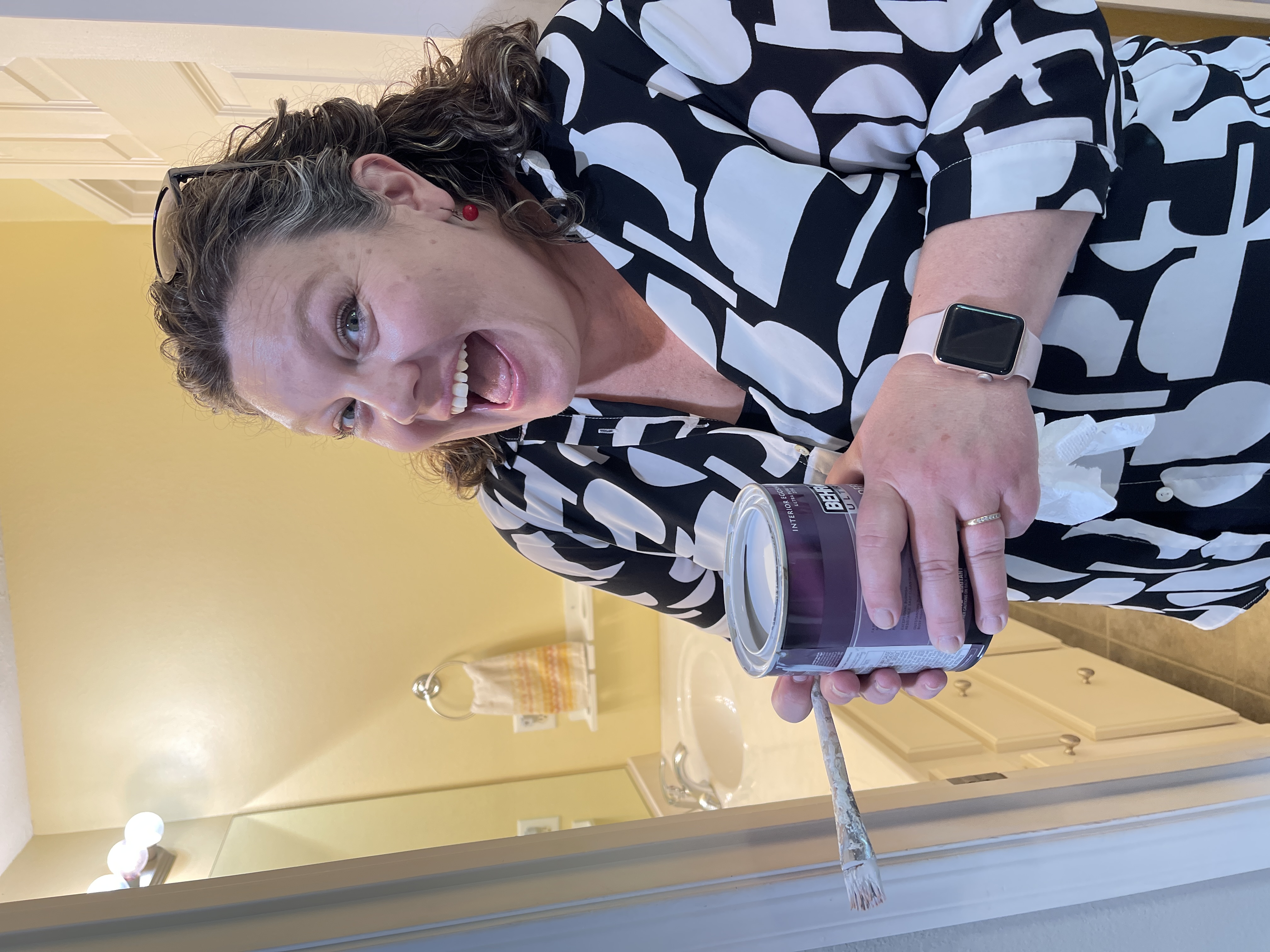 Lucinda Miller helping prep and stage a home for sale